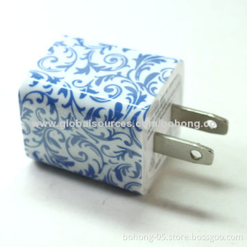 Double USB Design Travel Chargers, 5V/1,500mAh, Two USB Charging Port, Can do Your PWN Design